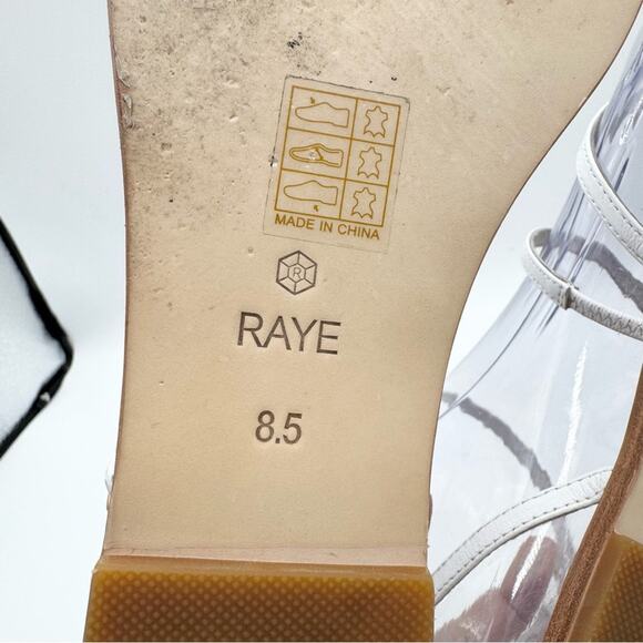 RAYE x Revolve Void Strappy Ankle Wrap Thong Sandal in White Size 8.5 Minimalist - Picture 13 of 16